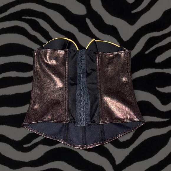 Leg Avenue Sexy Gladiator Warrior Costume Bustier Corset - Brown/Gold - Medium - Picture 3 of 6